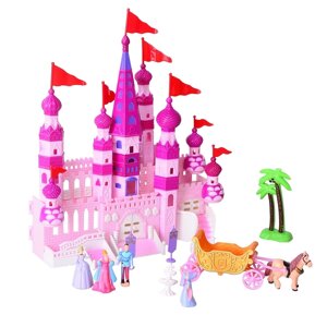Замок ігрового набору для ляльок з вагонкою та фігурами IM362