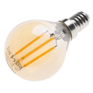 Світлодіодна лампа (Mat. Gold) E14 LED 4W WW 5 COG