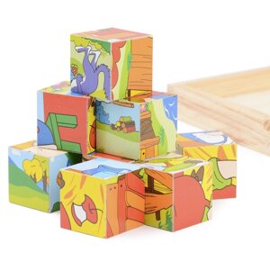 Розробка іграшок Дерев’яні кубики ферми IE145