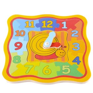 Розробка іграшок дерев'яних головоломок IE154 годинник