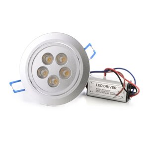 Верховна лампа для ванної кімнати LED-109/5 Вт теплий білий