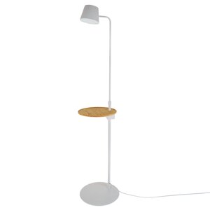 Сучасна лампа для підлоги зі столом BL-573F/6W WH+WD LED