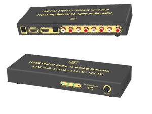 Аудіоекстрактор AYINO HD365PRO 8K HDMI 2.0b 4K 60HZ earc LPCM AC3 DTSHD AUX цап для тв