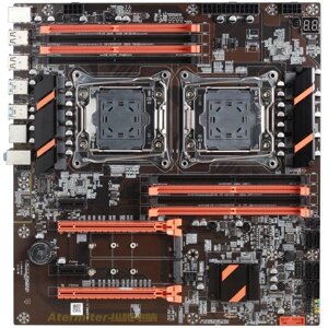 Серверна материнська плата на 2 процесори Atermiter X99 Dual LGA 2011 ZX-DU99D4 V1.31 Б/В