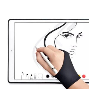 JETTING рукавичка для малювання для графічного планшета, виготовлена з лайкри Чорний S - довжина 18.5 см, ширина 7 см