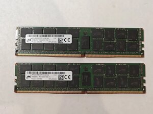 Оперативна пам'ять серверна micron DDR4-2400 16gbx2 32 GB ECC registered MTA36ASF2g72PZ-2G3b1QG б/в