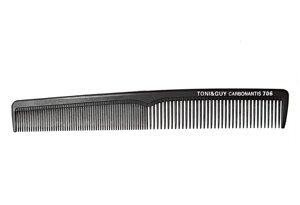 Перукарський гребінець комбінований для стрижки волосся пластик середньої жорсткості 20х3 см
