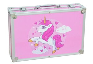 Встановіть для малювання "Єдинорога" в валізу зі 145 предметами | Встановлений для творчості для дітей рожевий - 201144