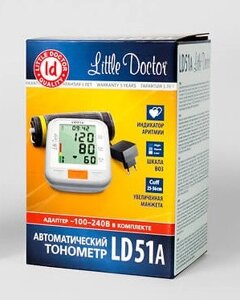 Тонометр Little Doctor LD-51a автоматичний на плече з адаптером гарантія 5 років