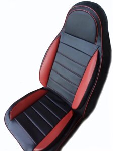 Чохли на сидіння Ауді А4 (Audi A4) (універсальні, кожзам, пілот СПОРТ)