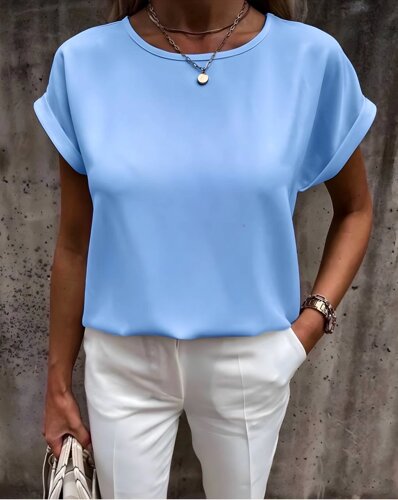 Жіноча блуза з коротким рукавом софт