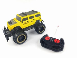 Іграшка на радіокеруванні Машина-джип, 6+підсвічування, звукові ефекти, Жовта