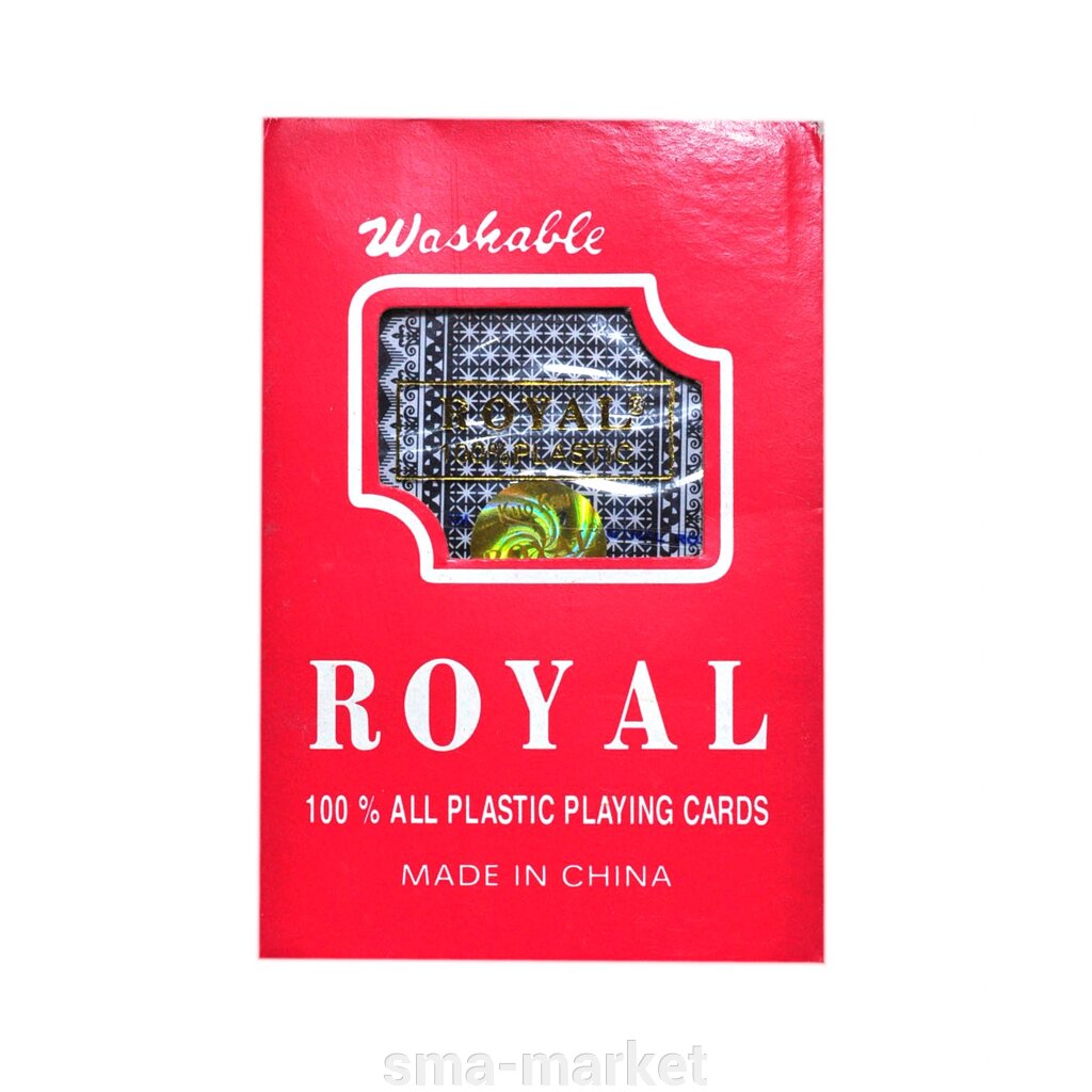 Карти гральні пластикові ROYAL 56 карт від компанії sma-market - фото 1