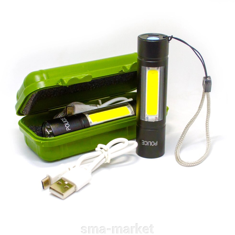 Ліхтар USB BL 510 акумуляторний POLICE від компанії sma-market - фото 1