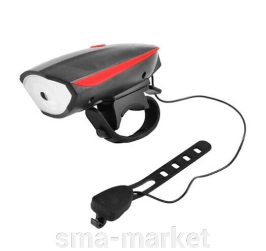 Ліхтар велосипедний USB 7588 акумуляторний зі звуковим сигналом від компанії sma-market - фото 1