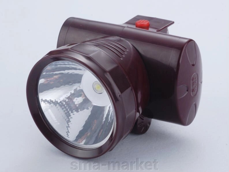 Налобний ліхтар ASK 1858-1 (1Вт. LED) акумуляторний світлодіодний ТМ АСК від компанії sma-market - фото 1