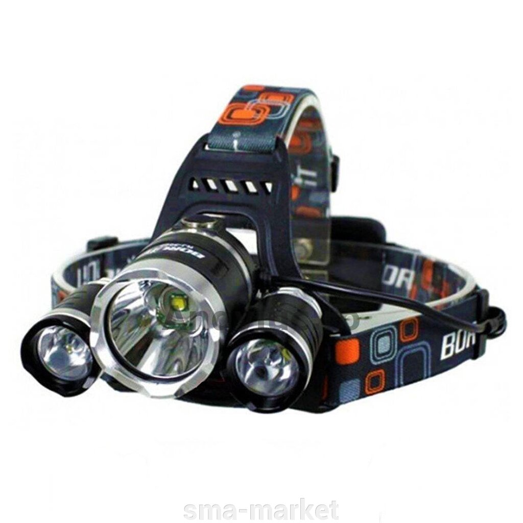 Налобний ліхтар MX F17 T6 9000W світлодіодний акумуляторний від компанії sma-market - фото 1