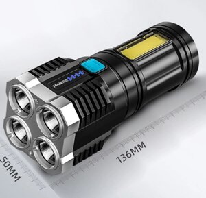 Ручний акумуляторний ліхтар USB L-S03 (1328)