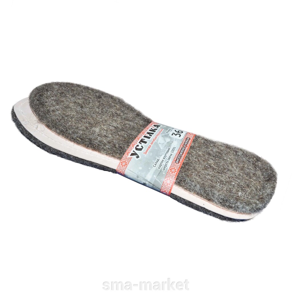Устілка для взуття Шерсть на картоні розміри з 36 - 46 від компанії sma-market - фото 1