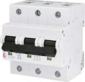 Автоматичний вимикач ETIMAT 10 3p B 80А (20kA), ETI