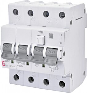 Дифавтомат 20A C 0,03ma тип AC, 6ka, KZS-4M, ETI