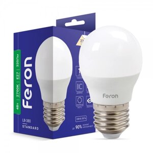 Світлодіодна лампа Feron LB-380 4W E27 2700 K