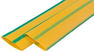 Термоусадкова трубка e. termo. stand. 20.10. yellow-green, 1 м, жовто-зелена