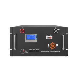 Акумулятор LP lifepo4 48V (51,2V) - 230 ah (11776wh) (smart BMS 200A) з LCD RM