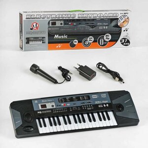 Синтезатор MQ 805 USB (18/2) 37 клавіш, мікрофон, запис звуку, звукові ефекти, стілець, в коробці