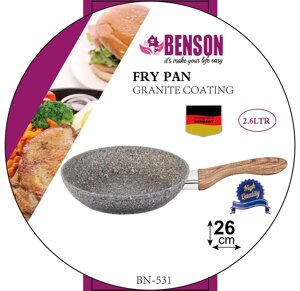 Сковорода з антипригарним гранітним покриттям Benson BN-531 Ø26