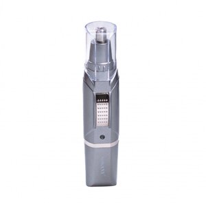Тример для носа вух та брів акумуляторний з насадками та USB Sokany SK-316 Сірий
