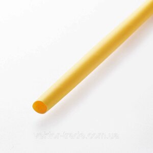 Термоусмоктувана трубка 10 мм жовтий (пак 1 м·20 шт.)