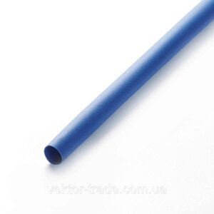 Термоусмоктувана трубка 6 мм синій (пак 1 м·30 шт.)