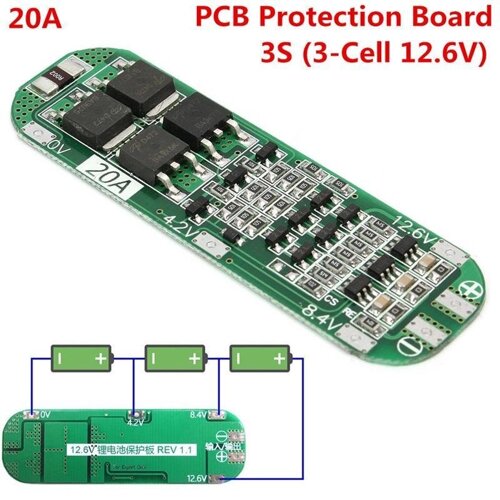 Контроллер заряда-разряда (PCM) для Li-Ion батареи 3,7В 05A HCX-2559