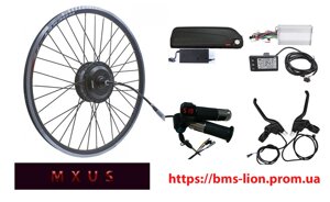 Набір для електровелосипеда, MXUS 48 V 500 W тріскачка + Акумулятор у боксі Boston Swing 10.6 Ah