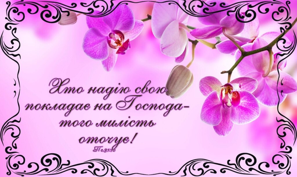 Хто надію свою покладає на Господа (орхідея) магніт великий від компанії Інтернет магазин emmaus - фото 1