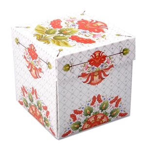 Коробка під чашку Петриківський орнамент