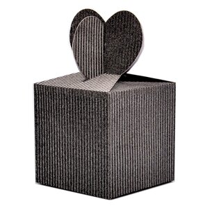 Коробка /чорна з гліттером/