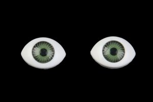 Глаза для игрушек 12 мм зеленые
