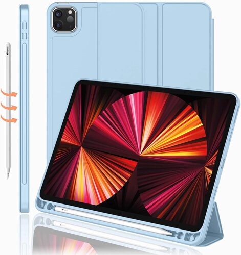 Чохол-книжка CDK Еко-шкіра силікон Smart Case Слот Стилус для Apple iPad Pro 11" 3gen 2021 (011190) (ice white)