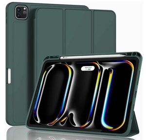 Чохол-книжка DK для Apple iPad Pro 13" M4 2024 Екошкіра силікон Smart Case Слот під стилус (green)