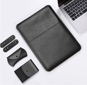 Чохол-конверт CDK Leather 4в1 Envelope Kit для Apple MacBook Pro 13" 2016-2019(A1706/A2159) (013510) (black)