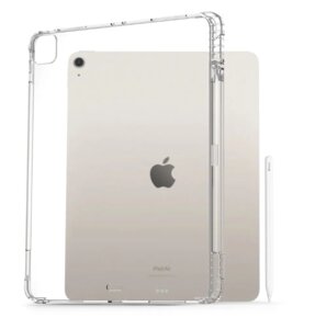 Чохол-накладка CDK для Apple iPad Air 13" M2 2024 Silicone Corner Air Bag Слот під Стилус (015057) (clear)