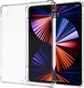 Чохол-накладка CDK для Apple iPad Pro 12.9" 4gen 2020 Silicone Corner Air Bag Слот Стилус (015057) (clear)