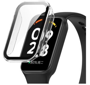 Чохол-накладка CDK Пластик Gloss Glass Full Cover для Xiaomi Mi Band 8 Active (015558) (clear)