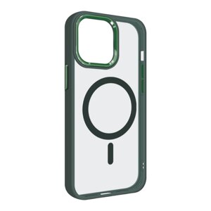 Чохол для Apple iPhone 13 | MagSafe Composite Metal Edge (green)