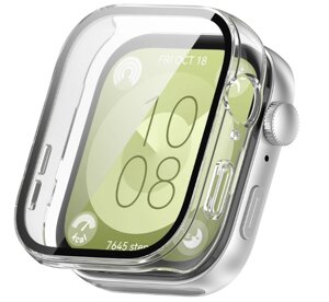 Чохол-накладка DK Пластик Gloss Стекло Full Cover для Huawei Watch Fit 3 (clear)