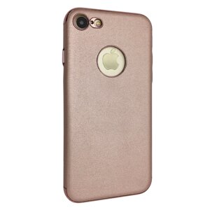 Чохол-накладка DK пластик з шкірою для Apple iPhone 7 / 8 (rose gold)