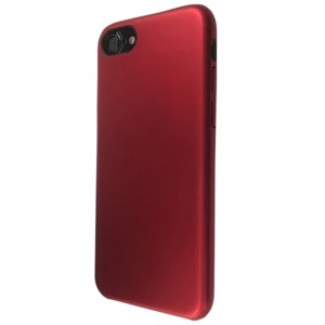 Чохол-накладка DK пластик софт-тач під оригінал для Apple iPhone 7 / 8 (dark red)