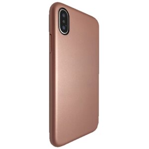 Чохол-накладка DK пластик софт-тач під оригінал для Apple iPhone X / XS (rose gold)